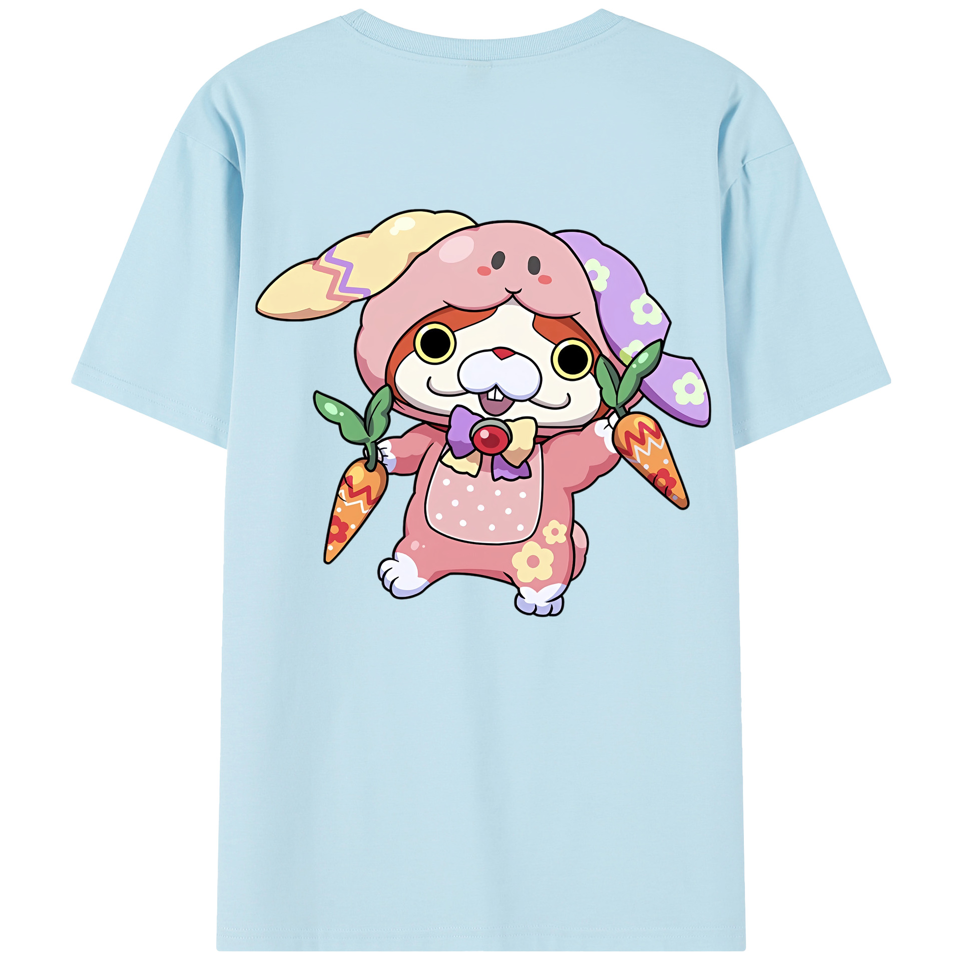 （画像用） 妖怪ウォッチ Yo-kai Watch 綿100％半袖Tシャツ（背面プリント）